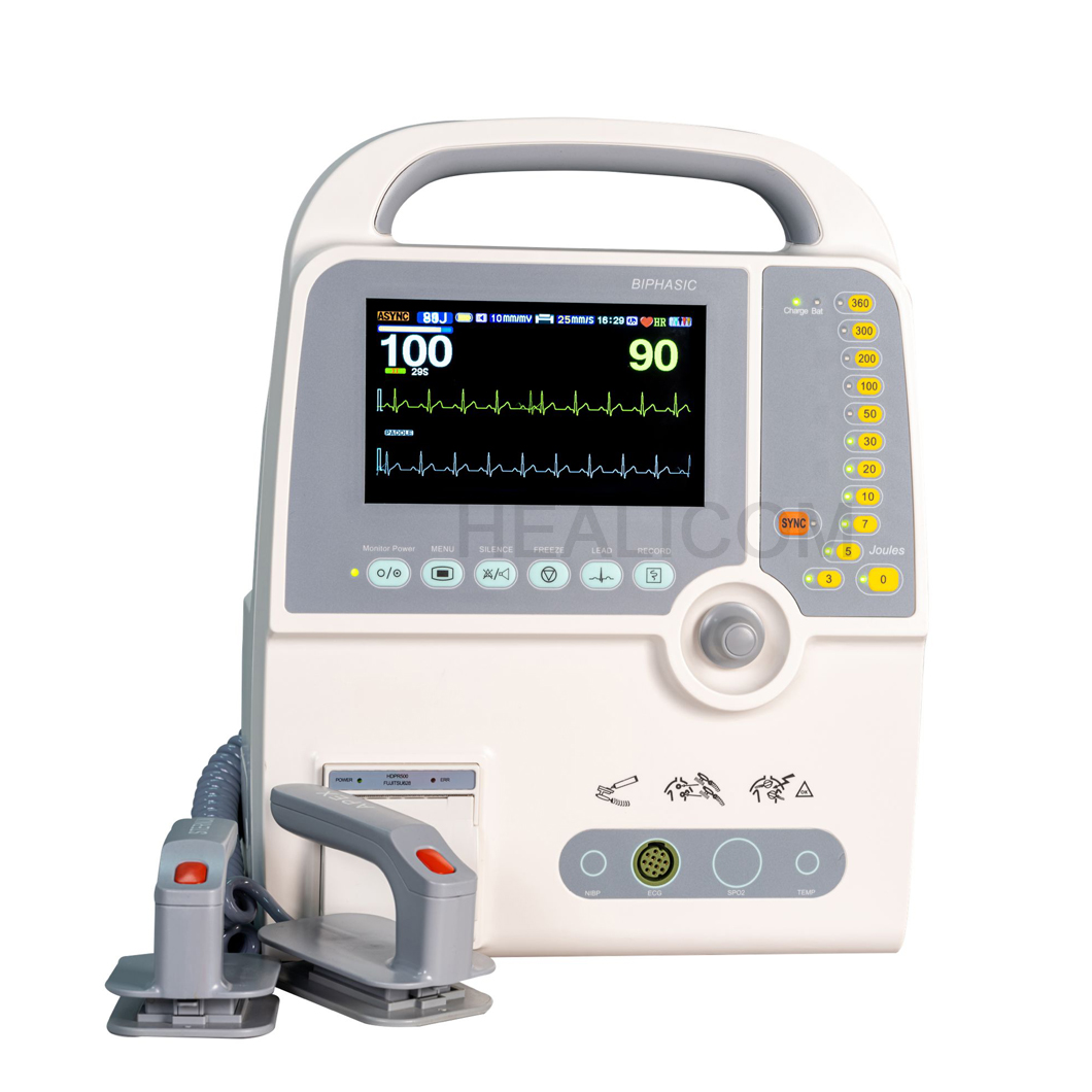 Best Price Hospital Medical Portable Biphasic Emergency Cardiac External Defibrillator Machine