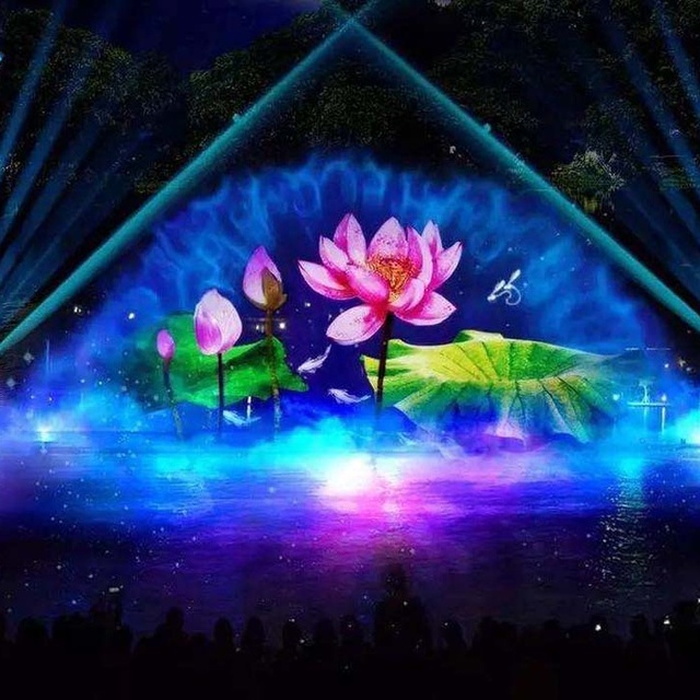 Outdoor Water Screen Film Music Fountain Movie Projector for Advertising
