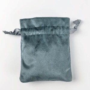 Wholesale Small Jewelry Pouch <b>Luxury</b> Custom Logo Velvet Drawstring Pouch Jewelry <b>Gift</b> <b>Bag</b> Small Velvet Packaging <b>Bag</b> with Ribbon - Product Image 4