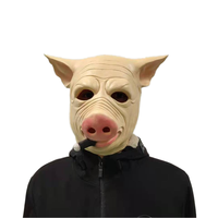 Drôle Cigare Cochon Latex Masque Nouveauté Animal Plein Couvre-chef Animal Masque Costume Masque pour Halloween Mascarade Cosplay