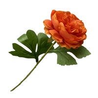 Vente en gros d'ornements d'intérieur de mariage tissu de soie pivoine artificielle fleur décorative rose artificielle