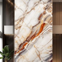 Panel de Pared de PVC con Acabado Brillante UV, Imitación Mármol, Ecológico, Resistente al Fuego y al Agua, para Uso Doméstico y Comercial, Suministro Directo de Fábrica al Por Mayor