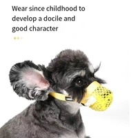 Muselière pour chien en fibre écologique en stock à prix réduit, empêche les morsures et les aboiements, permet la consommation d'eau