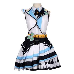 Disfraz de <span class=keywords><strong>cosplay</strong></span> de Haruka Kirigaya y Airi Momoi de World Plan cos PJSK MORE MORE JUMP, ropa para mujer en stock - Product Image 1