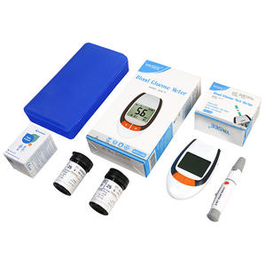 Kit <span class=keywords><strong>de</strong></span> Medidor <span class=keywords><strong>de</strong></span> <span class=keywords><strong>Glucosa</strong></span> en Sangre Eléctrico, Tiras Reactivas, Aguja para Extracción <span class=keywords><strong>de</strong></span> Sangre, Batería Integrada - Product Image 1