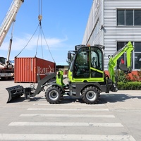 Mini-chargeuses hydrauliques 4x4 à petit prix CE EPA, 2 tonnes, 2,5 tonnes, 3 tonnes, avec déplacement latéral micro, 0,25 m3, excavatrices, chargeuses rétrocaveuses