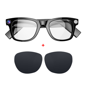 Lunettes Intelligentes E02 AI avec Caméra 8MP 4K, Enregistrement Vidéo Portable Intelligent, Transfert Wi-Fi, Appel Audio BT - Product Image 2