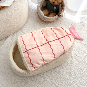 Nouveaux lits pour animaux de compagnie <span class=keywords><strong>matelas</strong></span> chaud en forme de sushi pour <span class=keywords><strong>chien</strong></span> pour automne hiver pour chats chiens fournitures pour animaux de compagnie - Product Image 1