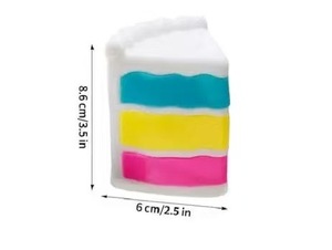 Hot Selling NeeDoh Peace O' Cake <b>Squishy</b> Fidget Toy Colorful Layered Cake Stress Ball Blind Box Stress Relief for Adults - Product Image 3
