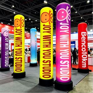 Corporate Identity LED <b>Lighting</b> Marketing Display Premium Quality Inflatable Heavy-Duty Vibrant Seamless Durable Portable Column - Product Image 1