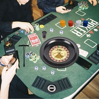 Ensemble de jeu en plastique 5-en-1 de haute qualité Roue de roulette de 10 pouces pour les rassemblements décontractés et les jeux de bar de casino