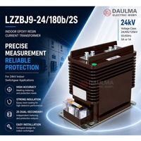 Transformateur de courant LZZBJ9-24/180b/2S 24kV 20-1250A 0.2/10P10 à double sortie secondaire, époxy, pour intérieur