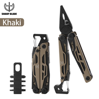 Pince multifonction haut de gamme, couteau de poche pliant, outil à main, 13 en 1, mini pince multifonction en acier inoxydable