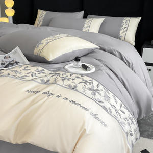 Ins Style Simple pur coton quatre pièces ensemble Style français petit drap de lit parfumé housse de <span class=keywords><strong>couette</strong></span> haut de gamme literie quatre pièces ensemble - Product Image 3