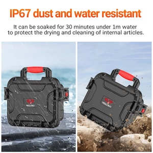 Boîte à outils multifonctionnelle rigide, petite boîte de protection pour équipement, mousse de découpe, étui de sécurité en plastique pour armes à feu avec poignée, <span class=keywords><strong>valise</strong></span> - Product Image 6