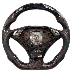 <span class=keywords><strong>Volant</strong></span> <span class=keywords><strong>sport</strong></span> en cuir et fibre de carbone forgé sur mesure pour <span class=keywords><strong>E60</strong></span> E70 E71 E90 E46 avec écran LED - Product Image 1
