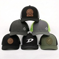 Casquettes de camionneur Richardson 112 à 6 panneaux avec logo brodé personnalisé, profil moyen, snapback, maille, pour une qualité de marque