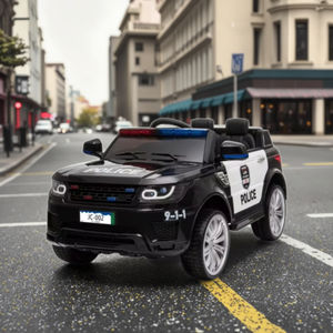 12V 아동용 4륜 전동 완구 경찰차, 남아 및 여아용 배터리 구동 원격 제어 자동차 - Product Image 3