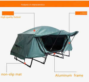 Tenda da Campeggio WOQI Pieghevole Portatile in Oxford Rinforzata Antivento e Impermeabile - Product Image 2