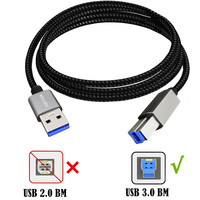 3.0 A-Stecker auf B-Stecker PVC USB-Drucker kabel mit Geflecht abschirmung für Computer kamera Mobiltelefon