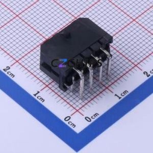 FWF30002-D08B22K6B Wire-to-Board Pin Header Bent Lead Through Hole,P=3mm Connector 2x4P 3mm Right Angle Insert 8P - Product Image 2