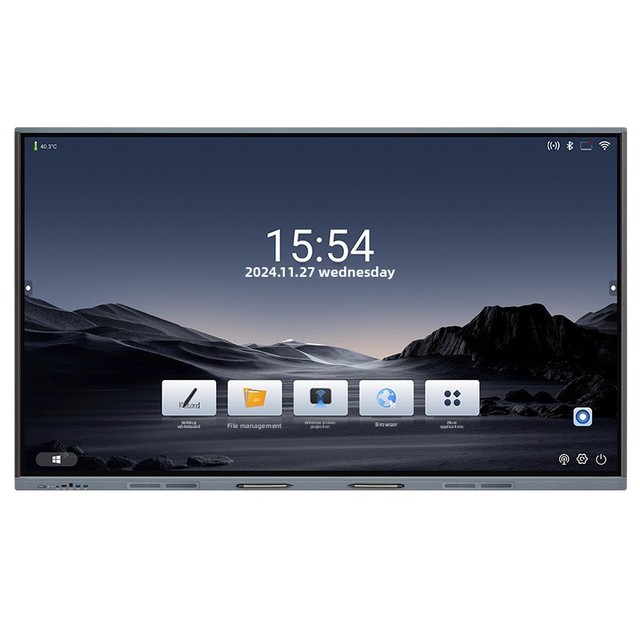 55 Inch Smart Board 4K UHD Touchscreen Interactive Digital Whiteboard Electronic All-in-One Computer for Classroom Office