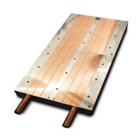 Placa de Enfriamiento de Agua de Aluminio Personalizada de 800W, Tubo de Cobre, Disipador de Calor Refrigerado por Líquido, Mecanizado CNC, Soldadura por Electroerosión, Unión con Epoxi, Industrial