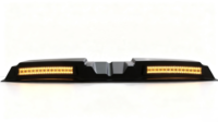 Couverture de toit avant de voiture noire mate avec LED pour Nissan Navara 2014-2020, accessoires automobiles
