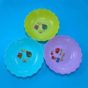 Plateau à bonbons en plastique pour salon, table basse, fruits secs, collations, petits fruits, plateau à fleurs pour la maison, coloré - One Yuan Department Store - Product Image 1