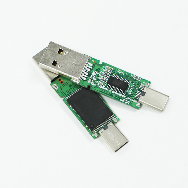 Factory Direct 2.0 3.0 PCBA USB Flash Drive Chip 8GB 16GB 32GB 64GB Pendrives Memory Stick OTG 2 in 1 Naked USB Chip for Type-c