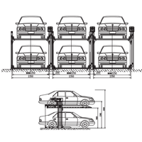 Élévateur de stationnement mécanique à 2 poteaux de haute qualité, double niveau, pour voitures, gain de place, pour usage domestique et professionnel, certifié CE, prise en charge OEM