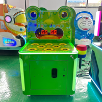 Machine de jeu d'arcade de marteau de grenouille folle de haute qualité accepteur de pièces de monnaie coloré poussoir de pièces de monnaie expérience amusante de grenouille de saut pour