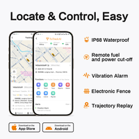 Traceur GPS filaire mondial pour véhicules, étanche, avec coupure moteur à distance par relais, sans frais d'abonnement, SOS