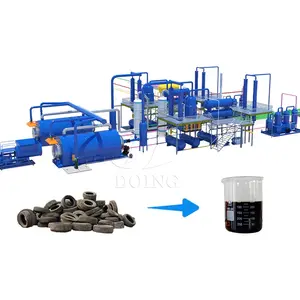 Máquina De Pirólise Contínua Em Lote para fazer óleo combustível da planta de pirólise de pneus residuais Plastic to Oil Cracking Plant