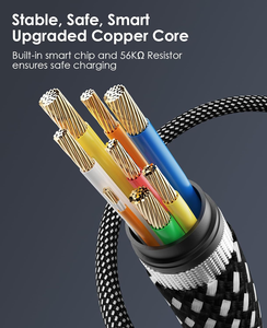 Đặt hàng nhỏ 1m loại C nhanh chóng sạc và truyền dữ liệu cáp thông minh từ Android cáp cho lộn xộn miễn phí tổ chức - Product Image 6