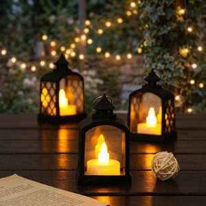 Farol de Hierro de Calidad para Uso en Festivales, con Luz Cálida para Celebraciones Significativas y Reuniones Familiares - Product Image 5