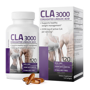 CLA 3000สนับสนุนการจัดการน้ำหนักเพื่อสุขภาพมวลกล้ามเนื้อลีน Conjugated linoleic Acid แคปซูลสำหรับฟิตเนสสร้างกล้ามเนื้ออาหารเสริม - Product Image 1