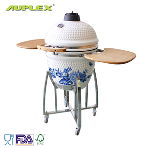 Barbecue Kamado en céramique Auplex 23 pouces, fumoir au charbon de bois, <span class=keywords><strong>cuisinière</strong></span> extérieure, barbecue au carbone, table de cuisine, parrilla pour les fêtes - Product Image 6