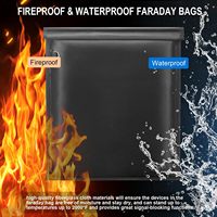 Sacs de protection anti-piratage EMP RFID (lot de 5) pour ordinateurs portables, tablettes, téléphones 5G, clés de voiture, résistants à l'eau et au feu