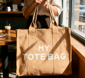 Direct Supplier New Simple Fashion Cross Body Large Letters Printed Long Strap Single Shoulder Tote Canvas <b>Bag</b> - Product Image 2