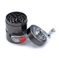 Broyeur de cigarettes manuel 52mm tiroir en métal à quatre couches chaud broyeur de cigarettes manuel accessoires pour fumer