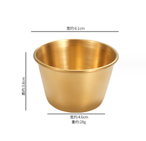 DFS830 Disponible en Tallas S, M, L, Utensilios de Cocina de Acero Inoxidable 304 de Grado Alimenticio, Taza Cónica para Salsas, Mermeladas y Condimentos - Product Image 1