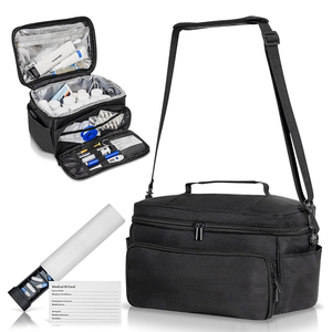 Étui de voyage pour médicaments d'insuline, garde les médicaments au frais, comprend une carte d'identité, organiseur de pilules pour 7 jours, organiseur de médicaments compact et organisé - Product Image 1