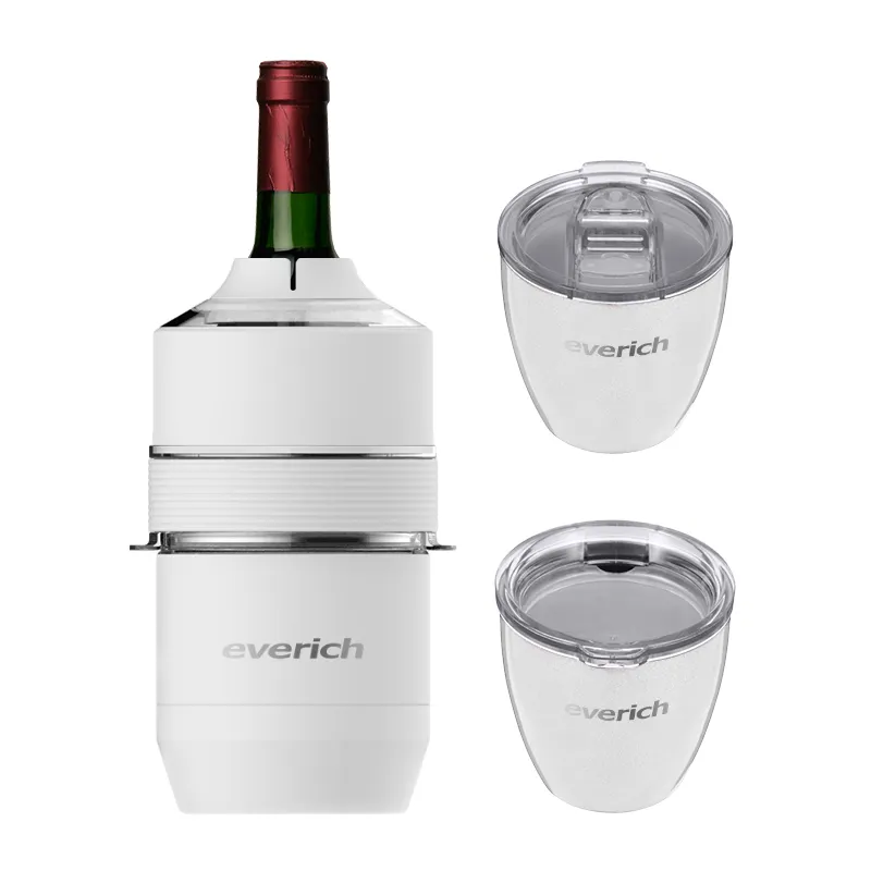 Refrigeratore per vino in acciaio inossidabile 750 a doppia parete di nuovo Design da 304 ml refrigeratore per esterni stile carino colore e Logo personalizzati con coperchio