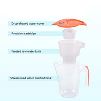 Carafe filtrante à eau alcaline PH 3,2 L, pichet à eau minérale, pichet de remplacement, filtres à eau