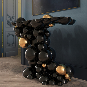 Consolle d'ingresso <span class=keywords><strong>di</strong></span> alta gamma, stile moderno <span class=keywords><strong>di</strong></span> lusso leggero, in acciaio inossidabile con design artistico verniciato <span class=keywords><strong>di</strong></span> alta qualità. - Product Image 6