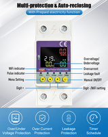 JMRD-WIFI/CS 63A Zigbee WiFi Din Rail Smart Switch Remote Control AC 220V Meteran Energi Digital