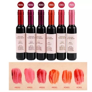 Tinte de labios rojo vino estilo coreano para mujer, maquillaje, lápiz labial líquido, brillo de labios rojos, cosmético - Product Image 5