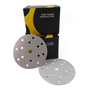 Gancio E Anello di 125 millimetri di Ossido di Alluminio abrasivo Rotondo Sabbia di <span class=keywords><strong>Carta</strong></span> EN852 Levigatura Disco velcro - Product Image 4