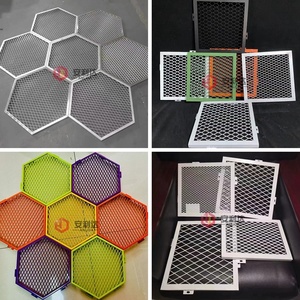 Custom Powder-Coated Aluminum Expanded Metal <strong>Mesh</strong> Suspended Ceiling Perforated with Bending Welding Punching Cutting Services - Product Image 3